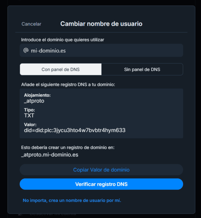 Cómo Poner Mi Dominio En Bluesky